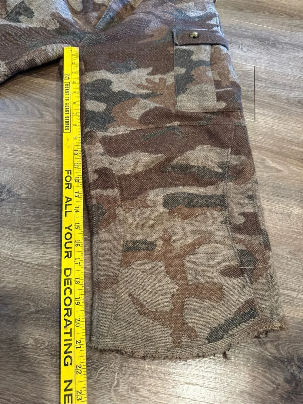Weatherby Camo Field Coat Hunting Jacket size XL with Pants Size 36 Wool
